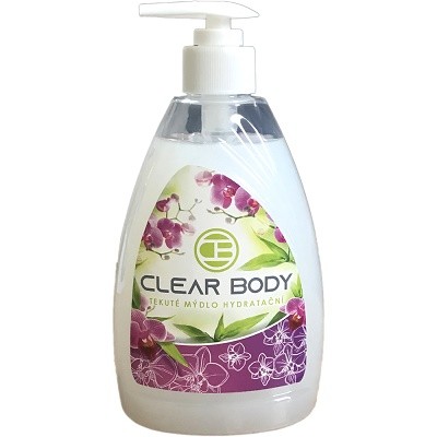 Clear body tek. mýdlo 500ml Creme Bílé - Kosmetika Hygiena a ochrana pro ruce Tekutá mýdla s pumpičkou